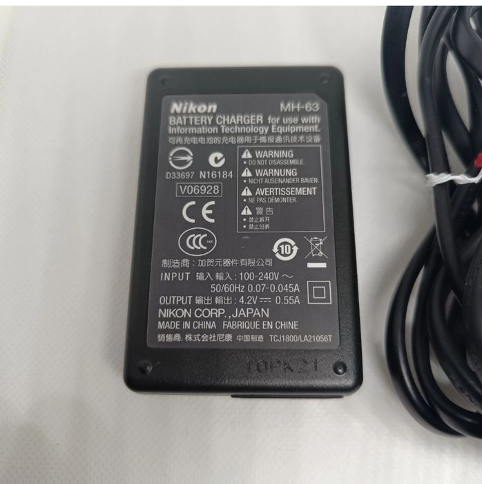 Nikon MH-63 Carregador Oficial Bateria Lítio ion