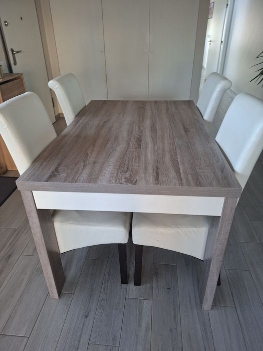 Mesa sala e 4 cadeiras