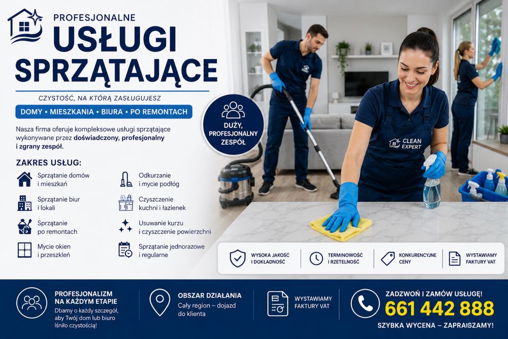 Profesjonalne usługi sprzatajace