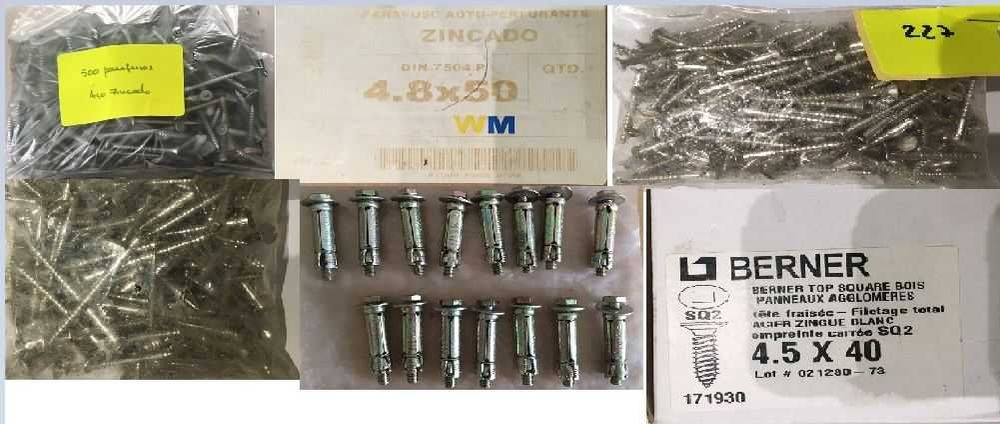 Parafusos - Vários tipos - NOVOS