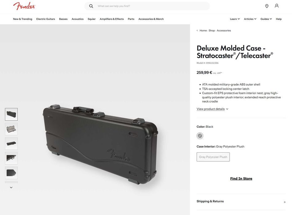 Электрогитара Fender American Professional Stratocaster + Кейс Fender