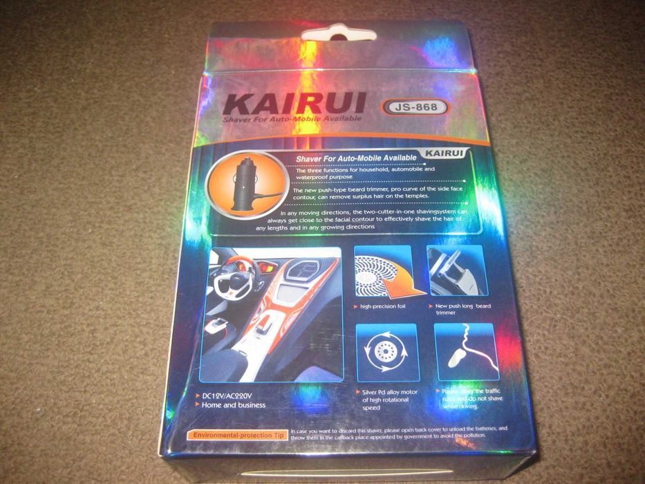 Máquina de Barbear "Kairui" Nova e Embalada!