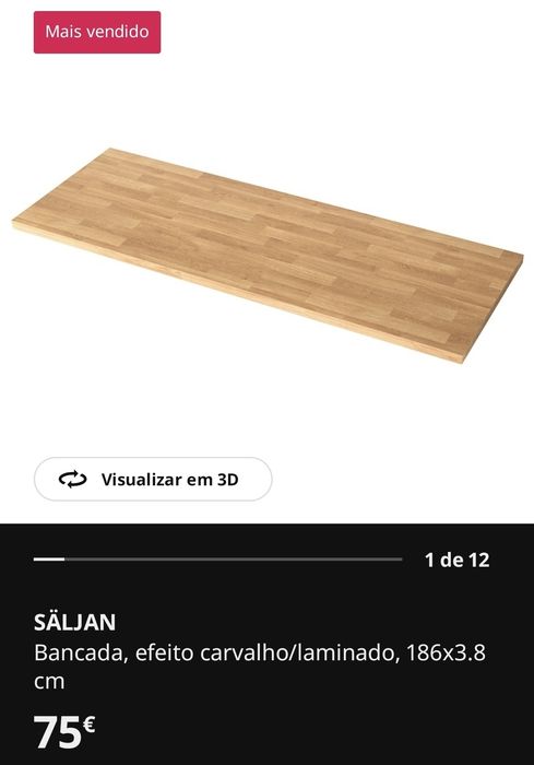 Bancada de ozinha ikea  nova
