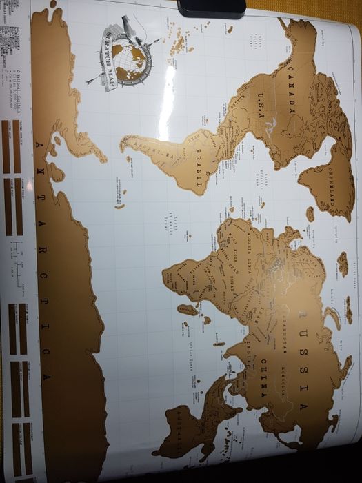 Mapa Zdrapka Scratch Map Luckies