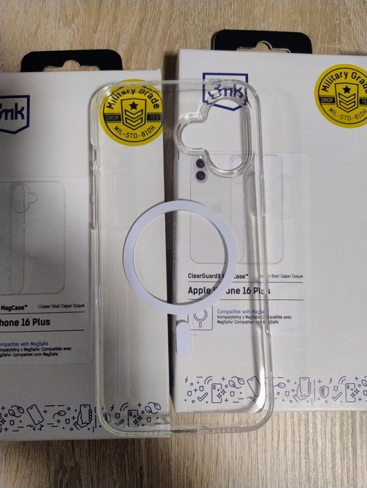 NOWE etui 3mk do iPhone 16 Plus z MagSafe silikon bezbarwny