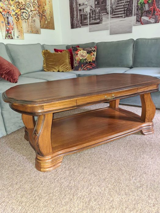 Ława retro dwublatowa dąb