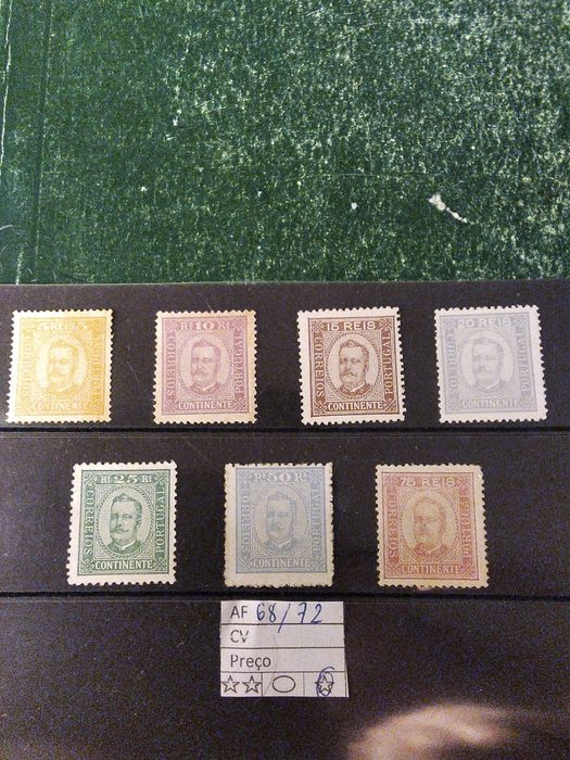 1892/93 Série Incompleta D° Carlos I MLH *