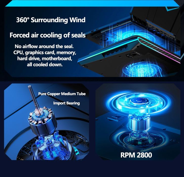 llano V10 / V12  Вакуумная охлаждающая подставка  для ноутбука