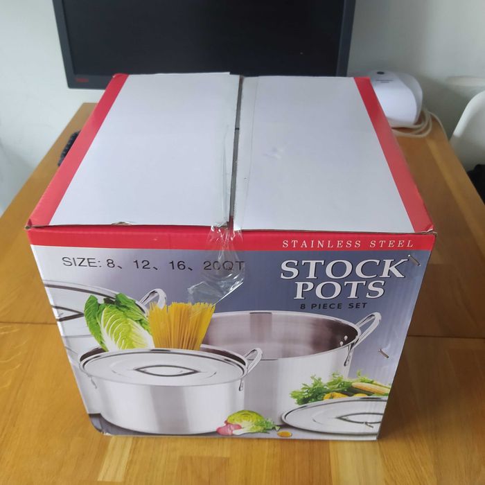 Zestaw fajnych garnków duże romziary 5 8 10 i 12 litrów gaz indukcja