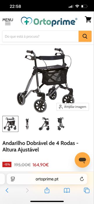 Andarilho com rodas