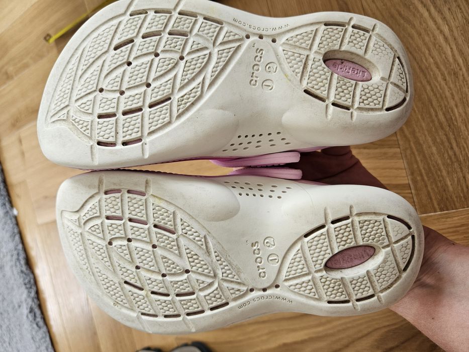 Crocs r.33/34, J2, Różowe,  LiteRide