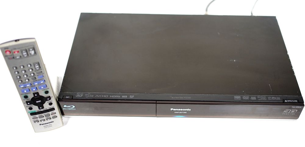 Multimedialny Blu-Ray Panasonic DMP-BDT300 2xUSB 2xHDMI Mp3 mkv DivX