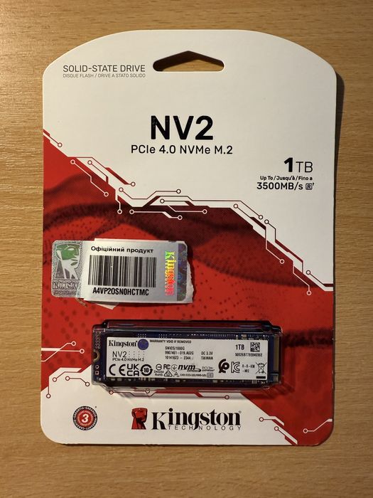 【新品未使用】Kingston NV2 SSD 1TB NVMe Amazon | キングストン SNVS/1000G 1000GB NV1 NVMe PCIe SSD