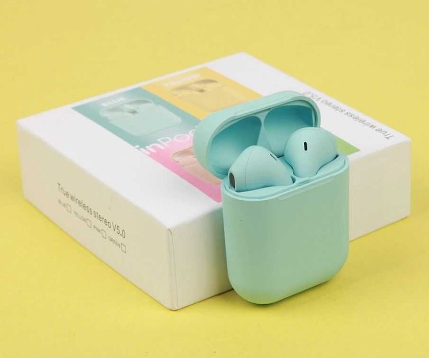 Беспроводные Наушники Apple AirPods i12 TWS - Сенсорные - работает 1