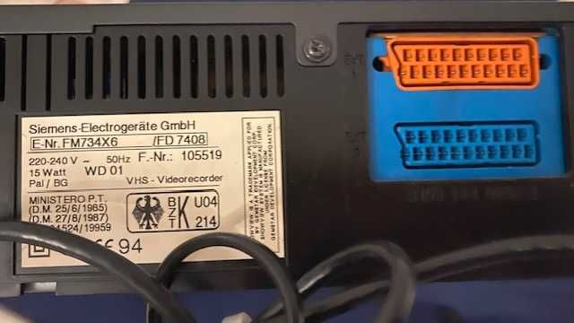 Siemens FM 734 - Leitor VHS - 4 Head - SlowView - Comando Original