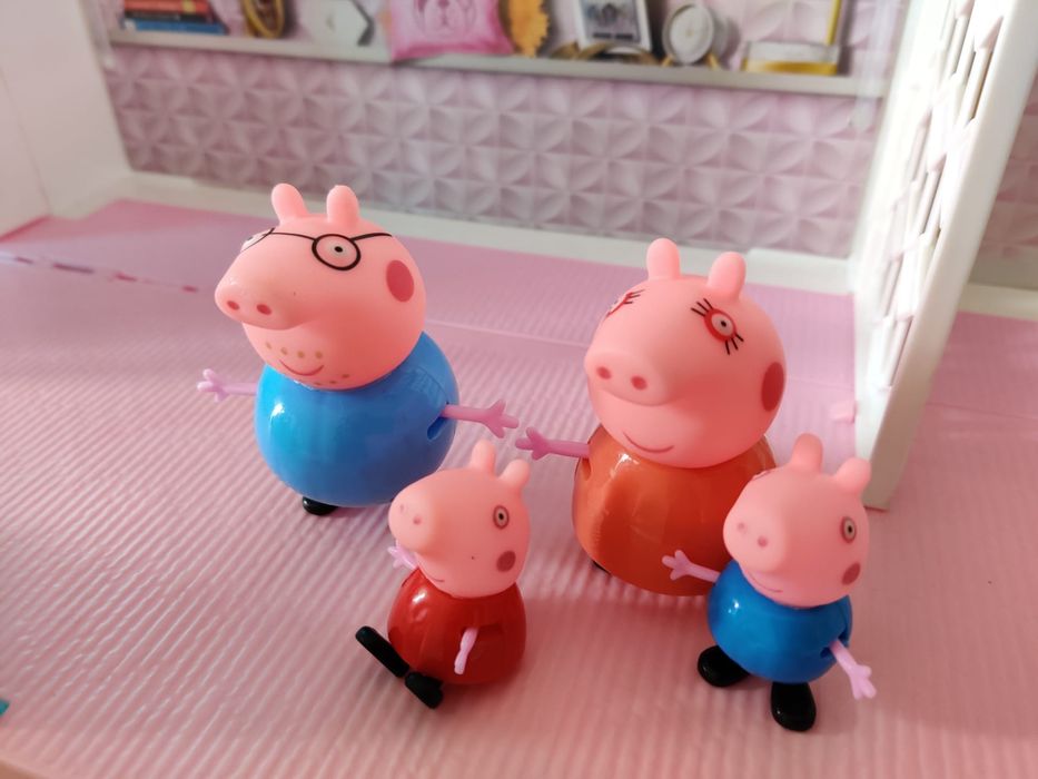 Família peppa pig - topo bolo
