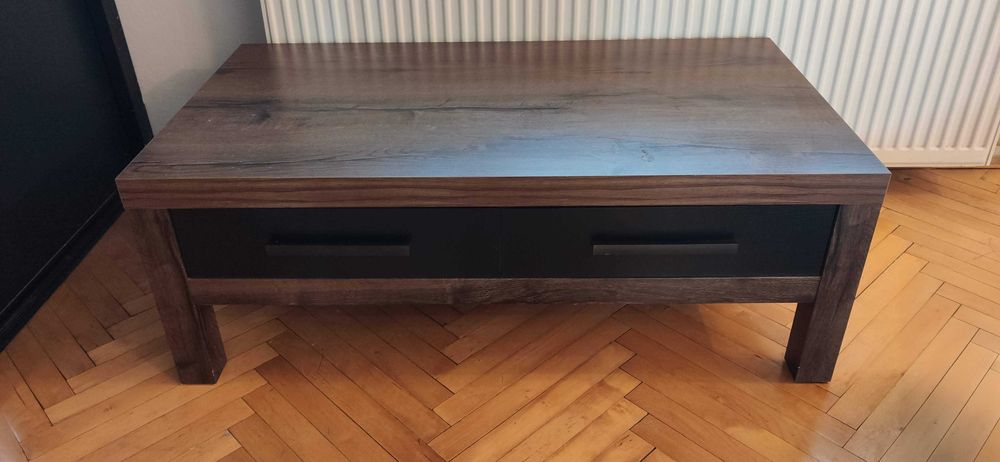 Ława Balin 110x60 z szufladami dąb monastery/dąb czarny