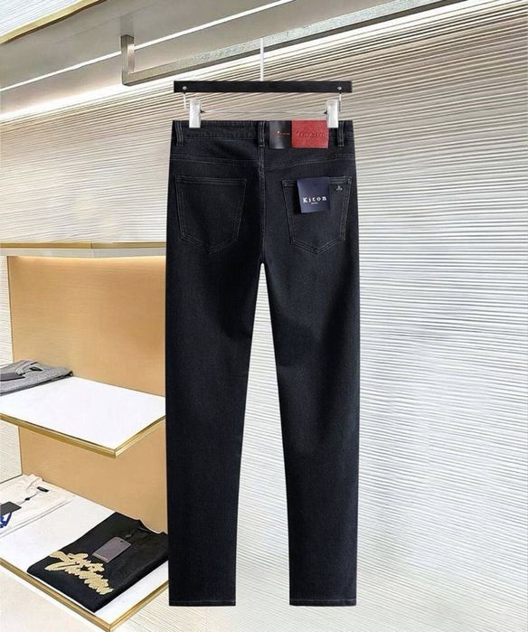 Джинси Kiton чорні чоловічі нові мужские черные брюки штаны