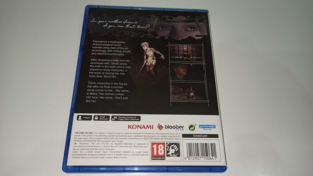 ps5 SILENT HILL 2 PL po polsku przygoda, akcja, horror, zagadki,