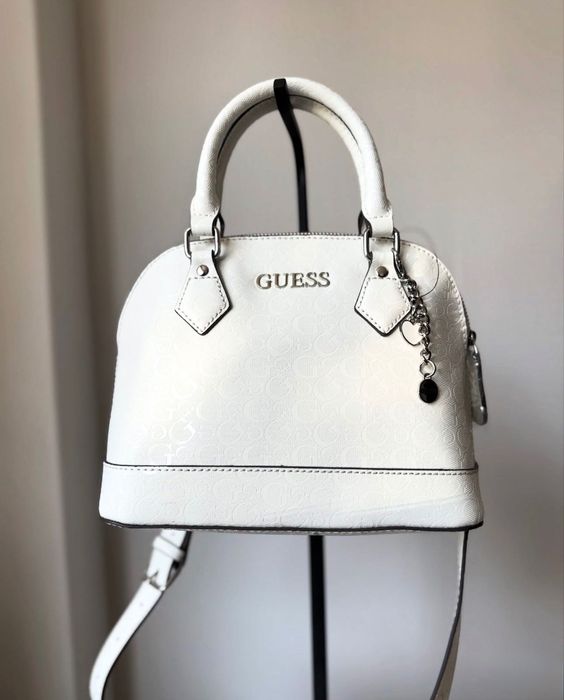 Сумка біла guess