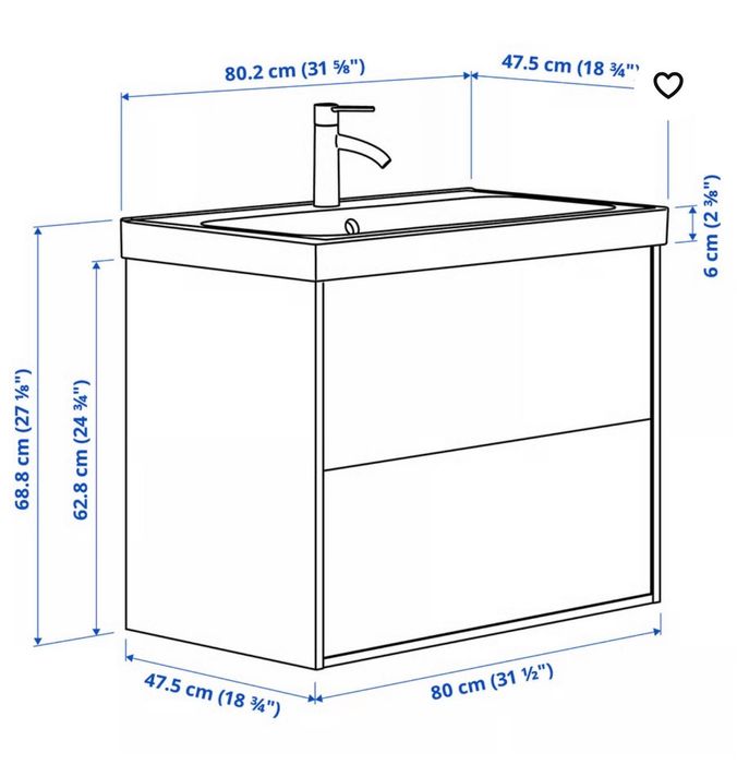 Vendo móvel para casa de banho