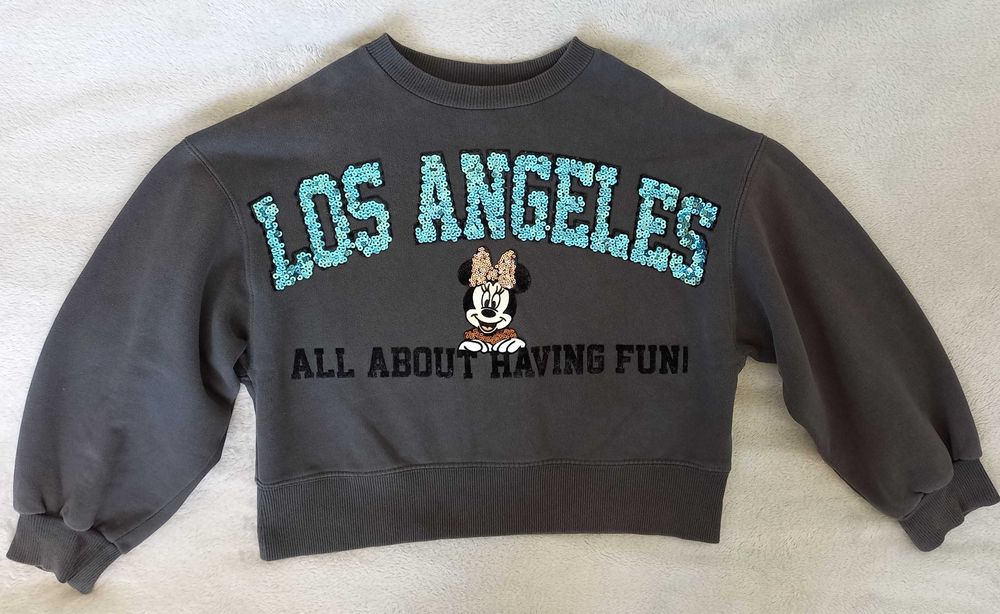 Zara Kids bluza Myszka Minnie cekiny r. 140