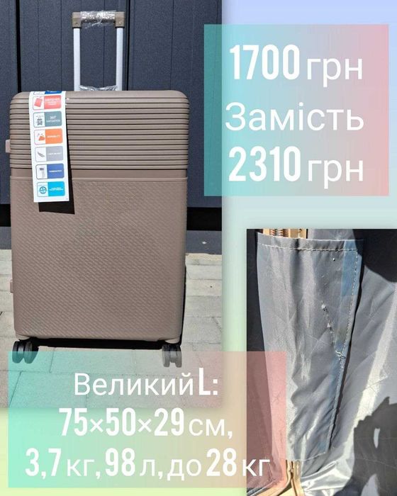 Валіза (чемодан) Уцінка , вітринні варіанти