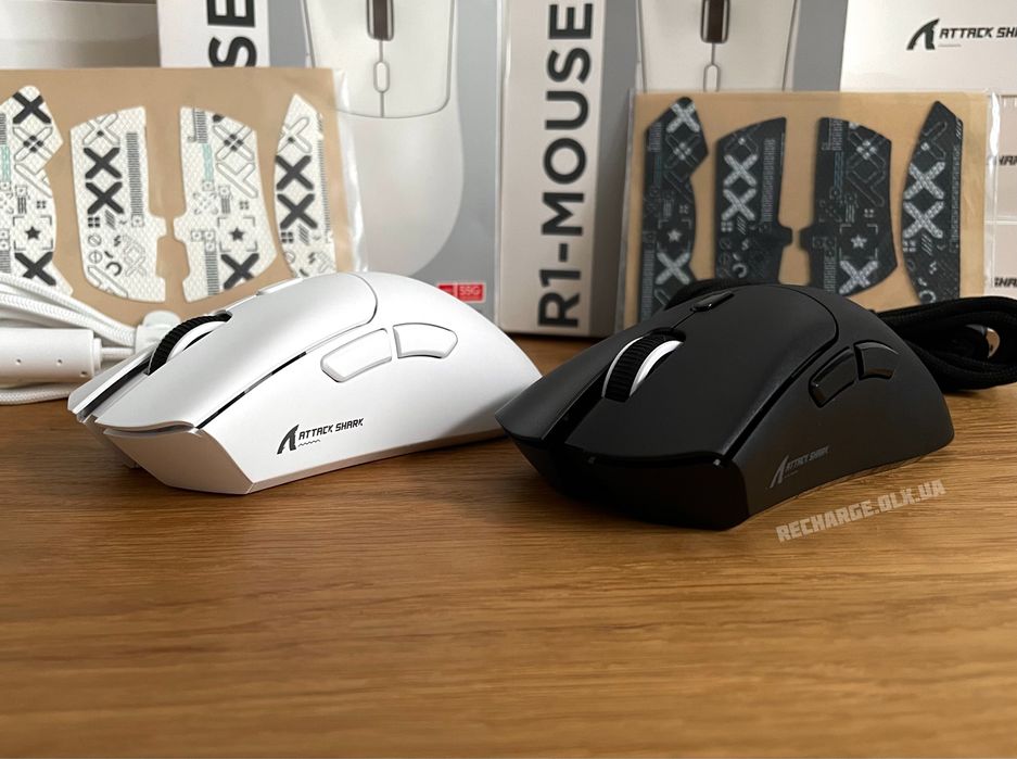 НОВІ Attack Shark R1 18000 DPI Wireless | ІГРОВА БЕЗДРОТОВА Мишка