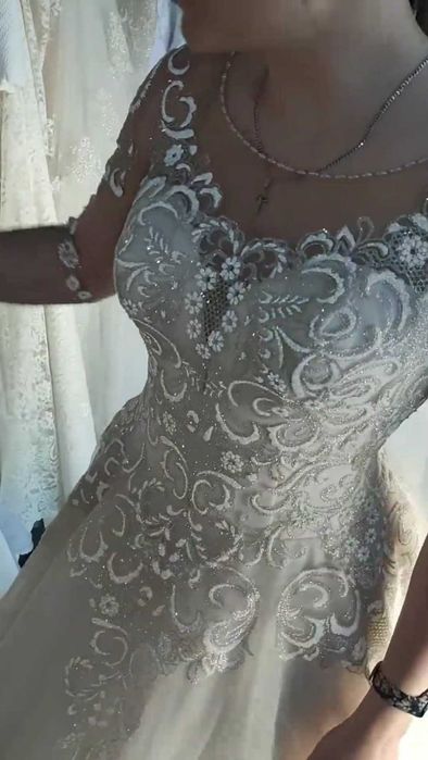 Весільна сукня болеро чохол кільця у подарунок, свадебное платье