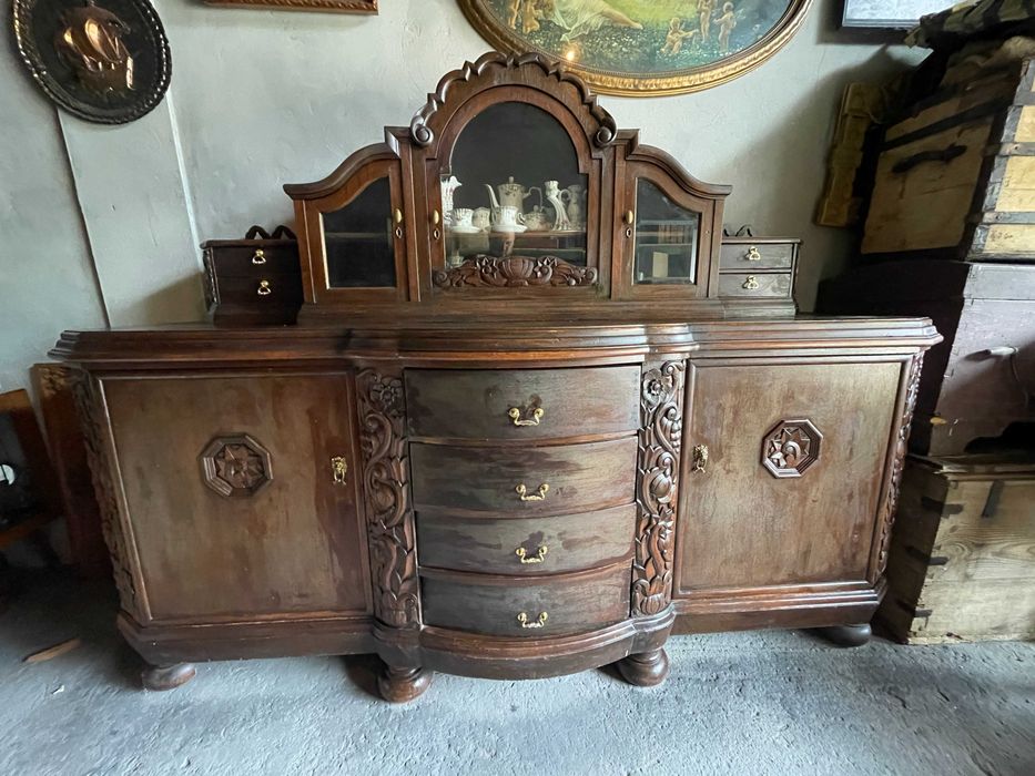 Duży barek komoda kredens segment lata przedwojenne antyk