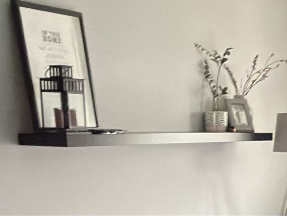 Półka ikea 190 x 26 cm ciemny brąz