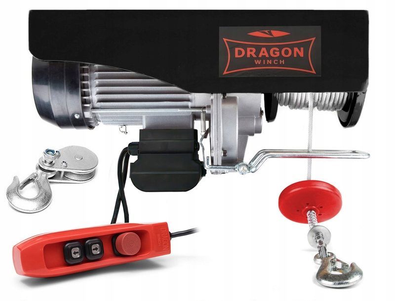 WCIĄGARKA ELEKTRYCZNA LINOWA 990kg 230V DRAGON wciągarka budowlana