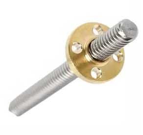винт с  латунной гайкой ( резьба не трапеция)