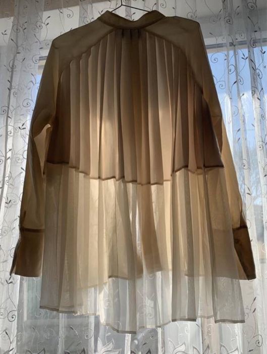 Шовкова плісирована блуза By Malene Birger (100% Silk), р. 38 (L-XL)
