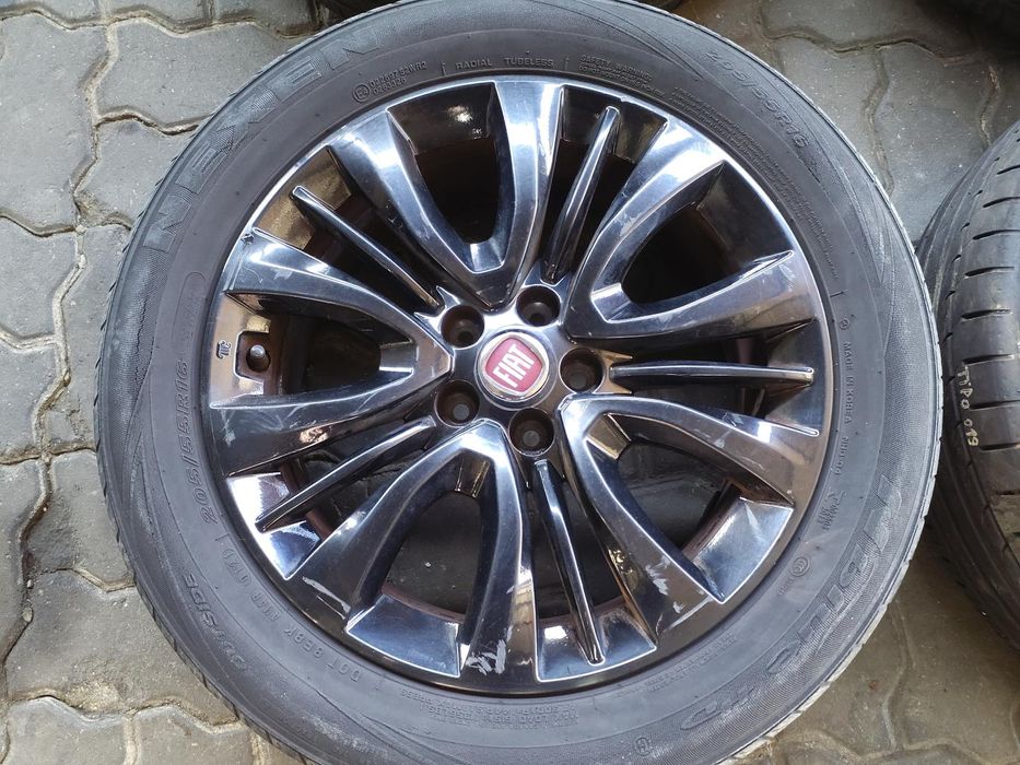 Jantes Fiat R16 Com Pneus 205/55 Furação 5X98