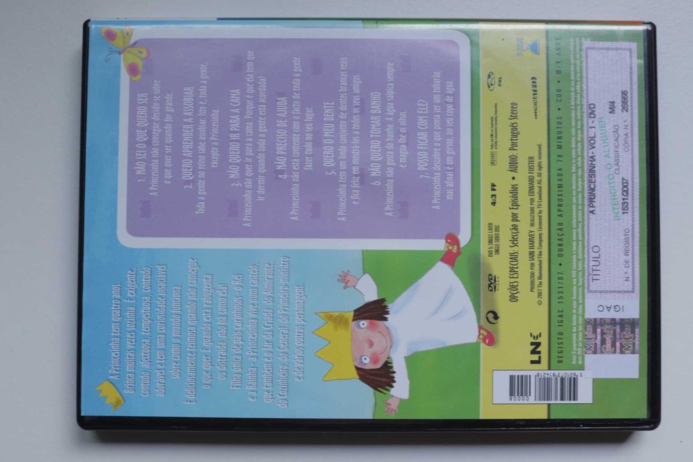 DVDs vintage "A Princesinha"