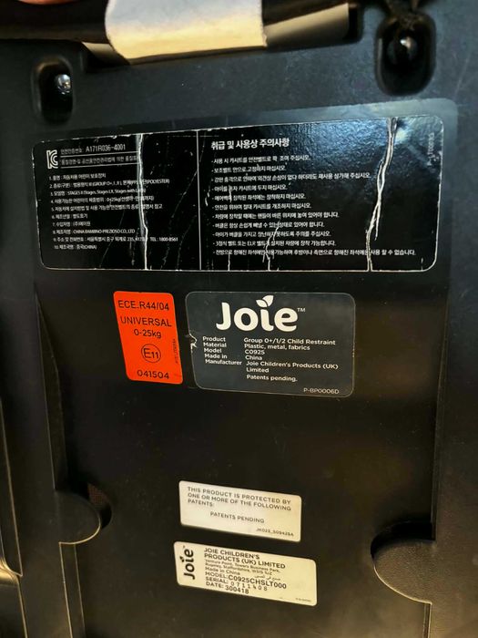 Fotelik dziecięcy Joie 0-25kg