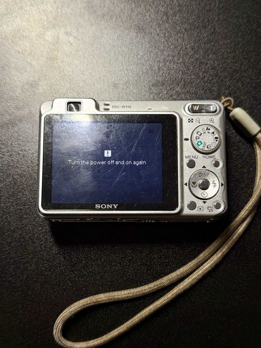 SONY CyberShot DSC-W110 7.2MP Aparat cyfrowy | Do naprawy / na części