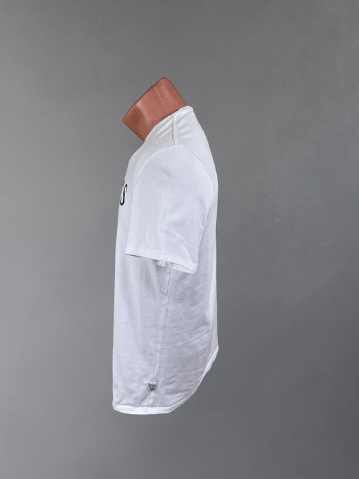 GUESS Logo Tee roz. M męska biała koszulka bawełna elastan men’s white t-shirt cotton elastane