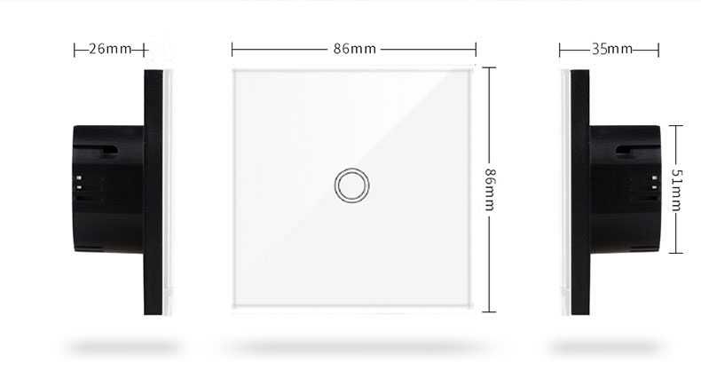 Interruptor Touch / de toque.