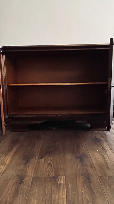 Komoda Art Deco | Drewniany bufet | Oryginalne zdobienia | 120×90×50 cm | Vintage