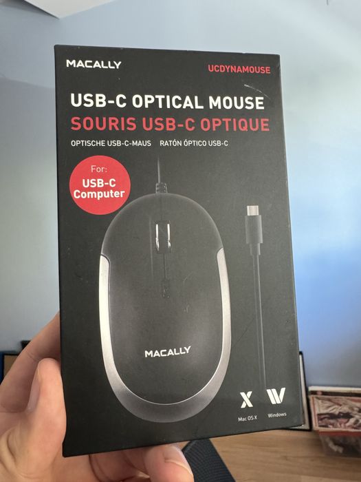 Novo Rato USB-C Macally silencioso – Mac e Windows