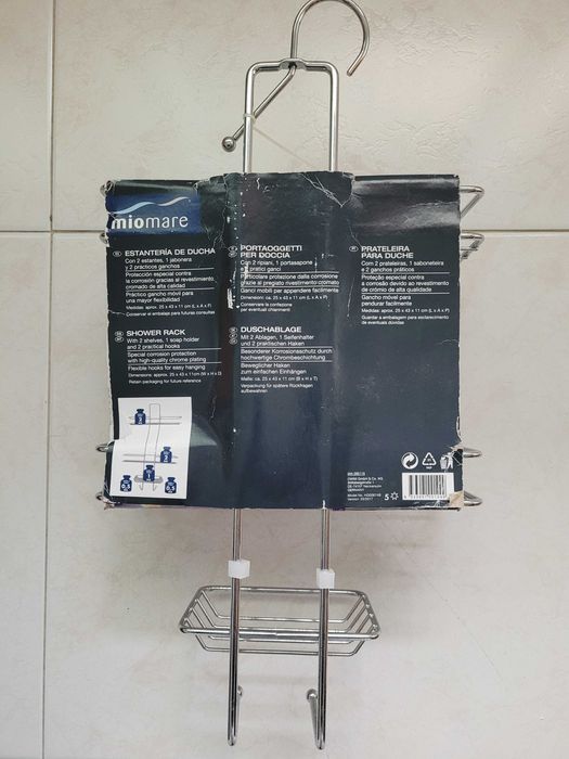 Estante em metal para wc ou cozinha