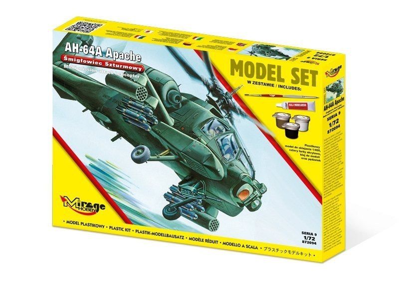 Śmigłowiec Szturmowy AH-64A Apache model do sklejania