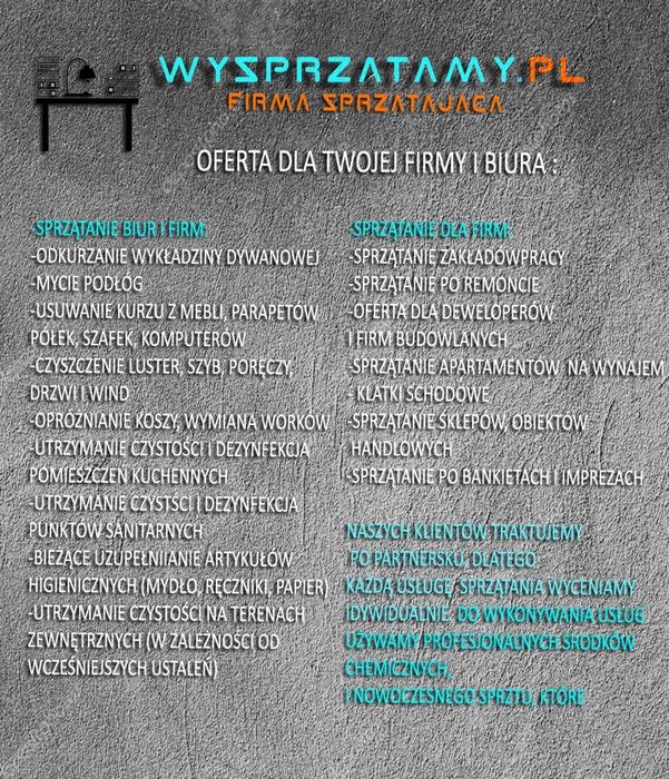 WYSPRZATAMY.COM.PL Firma sprzątająca Leszno  wielkopolska