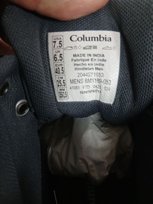 Трекінгові зимові кросівки Columbia  Ascend Mid Wp 2044271 Сірий