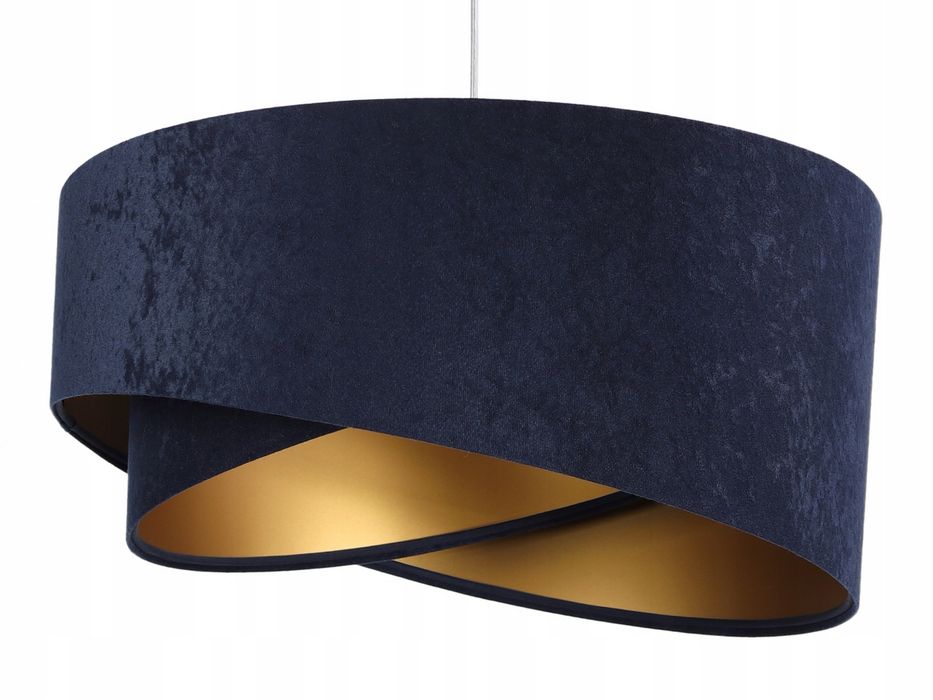 Lampa sufitowa wisząca E27 ABAŻUR 2-cz ZAMSZ WELUR