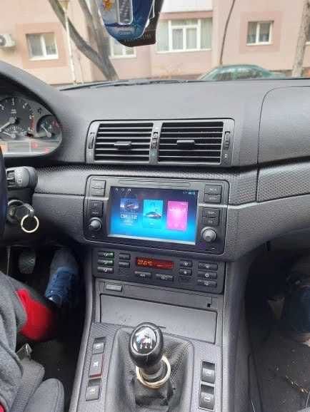 Rádio BMW E46 - IMITAR ORIGINAL • Android 15 • 2DIN Wifi GPS Serie 3 | CARPLAY • ANDROID AUTO