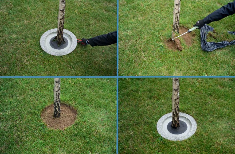 Obrzeża ozdobne Oz01 pod drzewa i krzewy- średnica 50cm