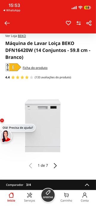 Máquina de Lavar Loiça BEKO